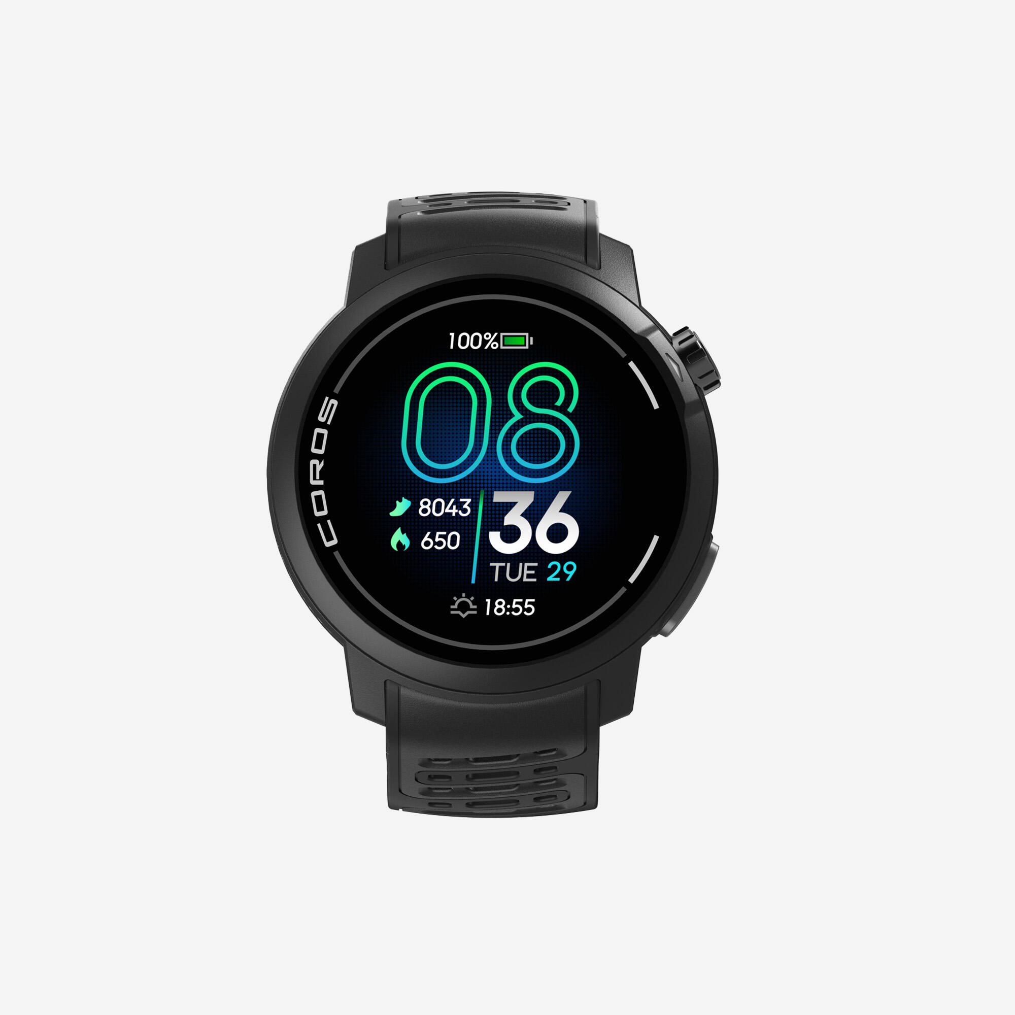 Smartwatch Conectado Sport GPS Ecrã AMOLED, Pace Pro Preto