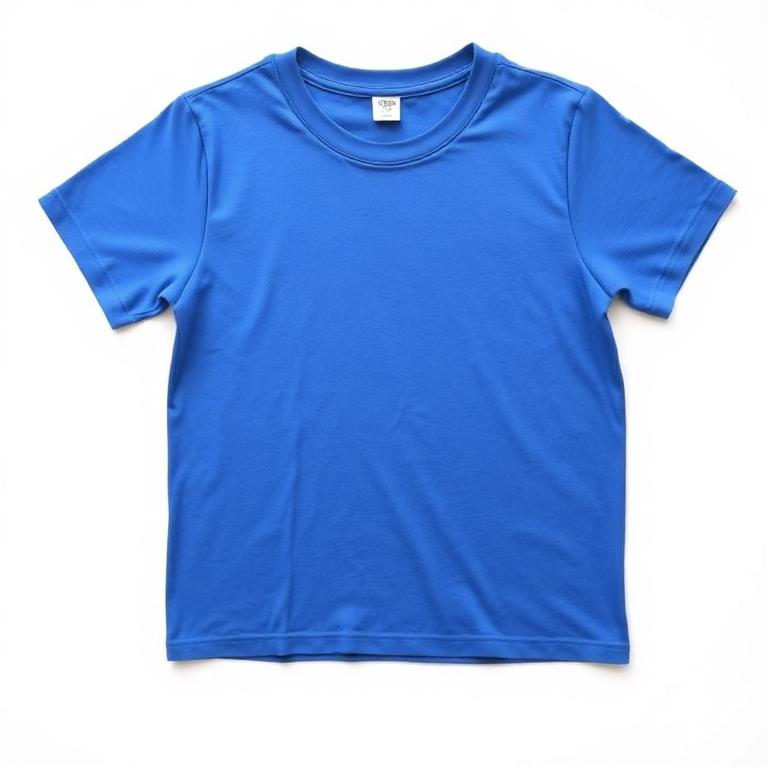 T-Shirt em Algodão de Educação Física Criança, Azul