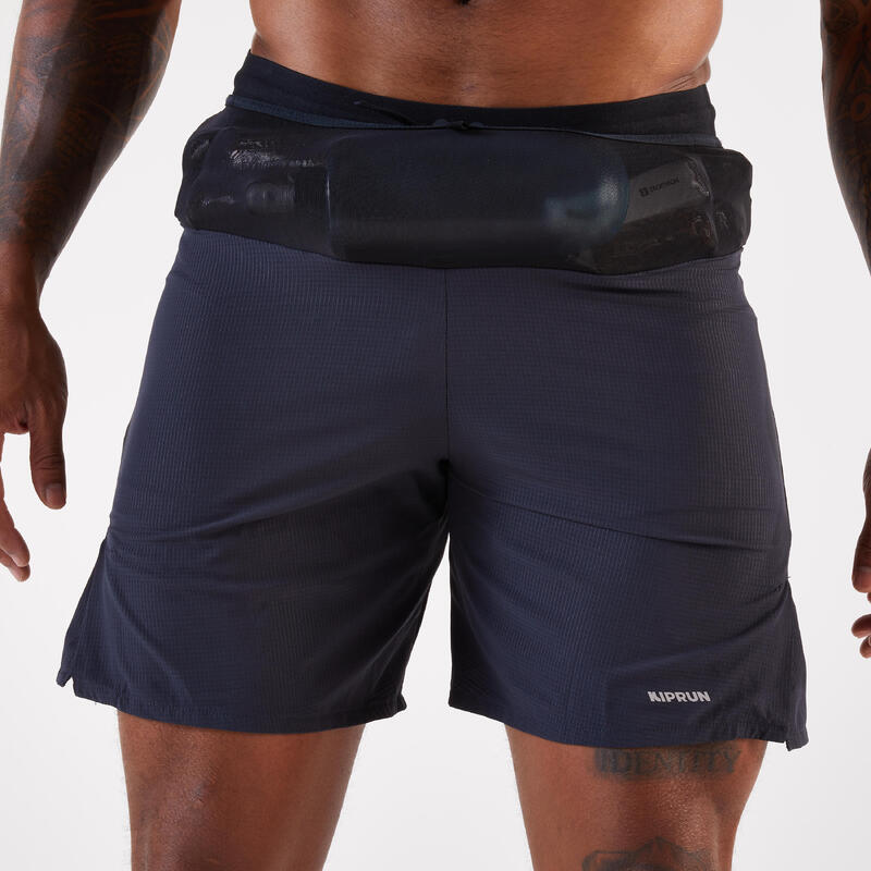 Calções de Trail Running Homem KIPRUN Run 900 Ultra Cinzento-carbono