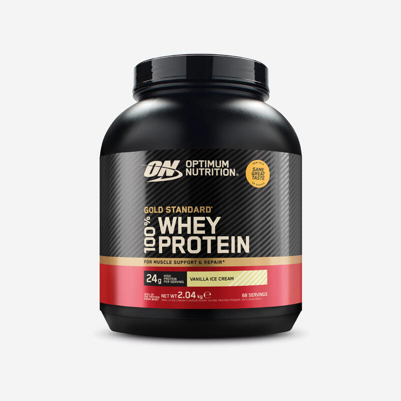 OPTIMUM NUTRITION Proteína 100% whey baunilha, Gold Standard 2,04kg