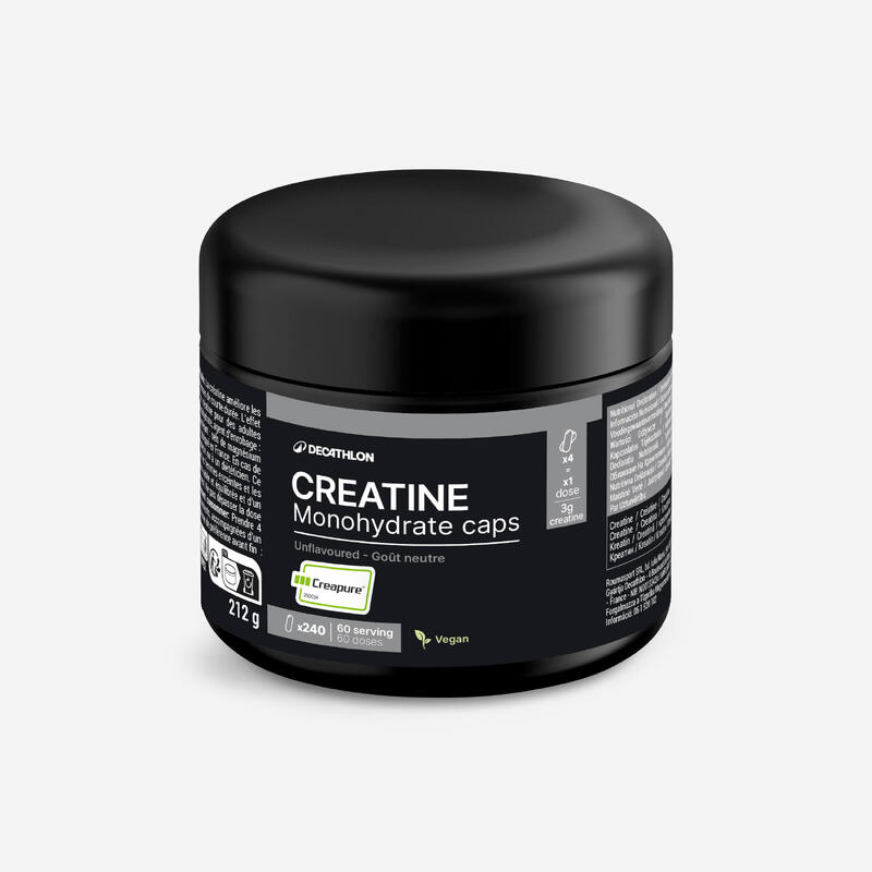 DECATHLON Creatina Monohidratada Creapure® Sabor Neutro 240 Cápsulas