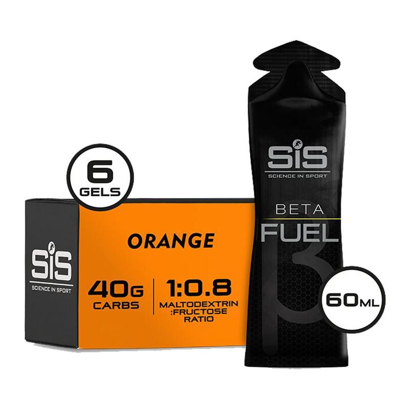 SCIENCE IN SPORT Science In Sport Gel Beta Fuel Laranja x6