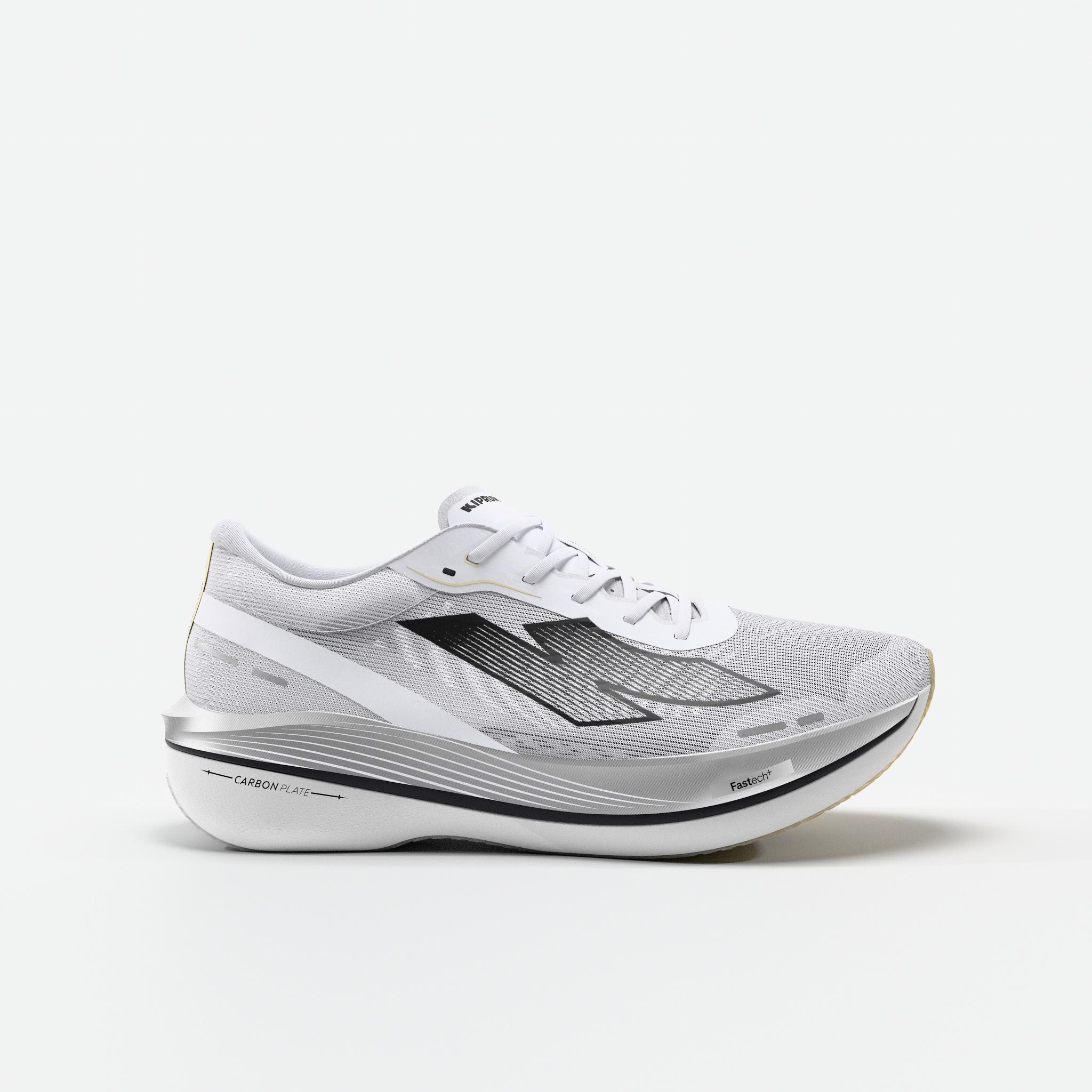 KIPRUN Sapatilhas de Corrida com Placa Carbono Homem Kipstorm Challenger Branco/Preto