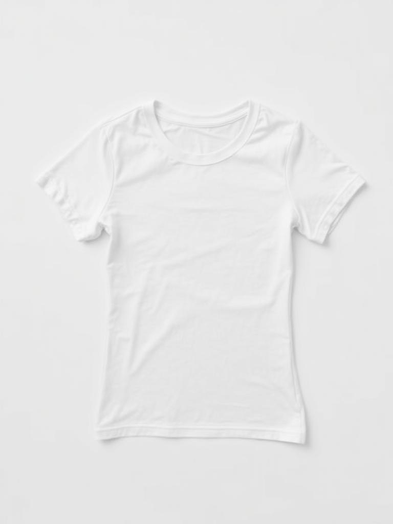 T-shirt de Fitness Mulher 100 Branco