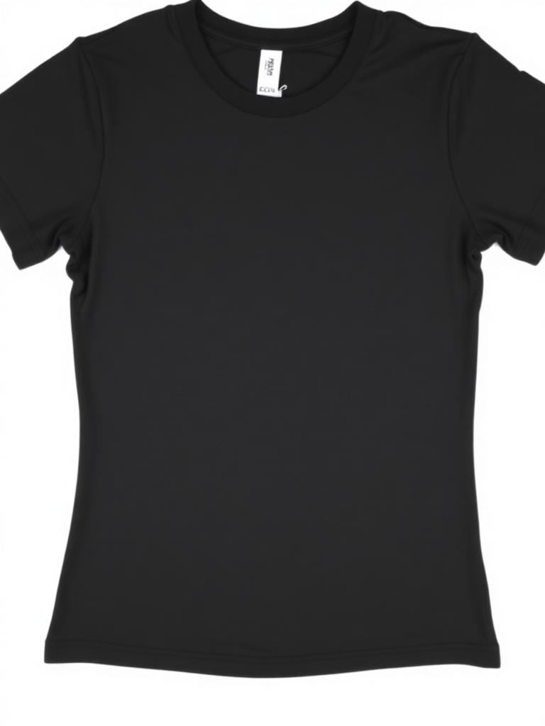 T-shirt de Fitness Mulher Preto