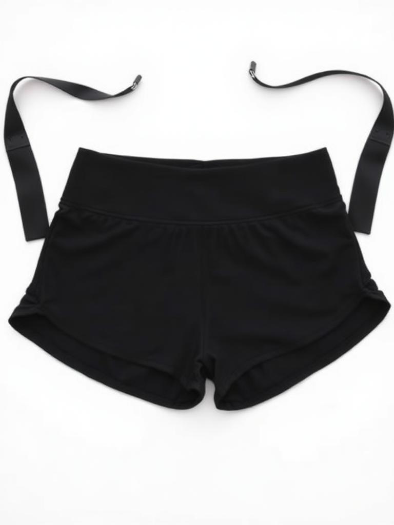 Calções 2 em 1 de Fitness Mulher Preto