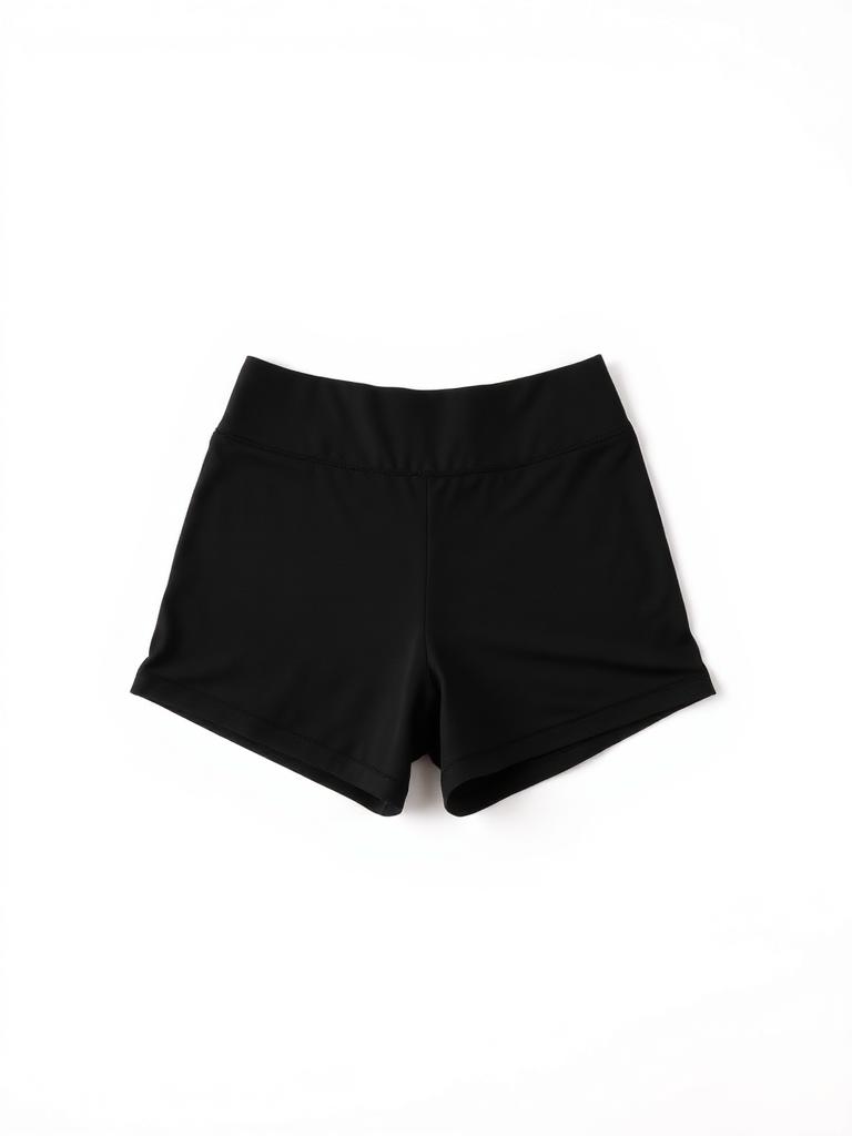 Calções de Fitness Slim Cintura Subida Preto
